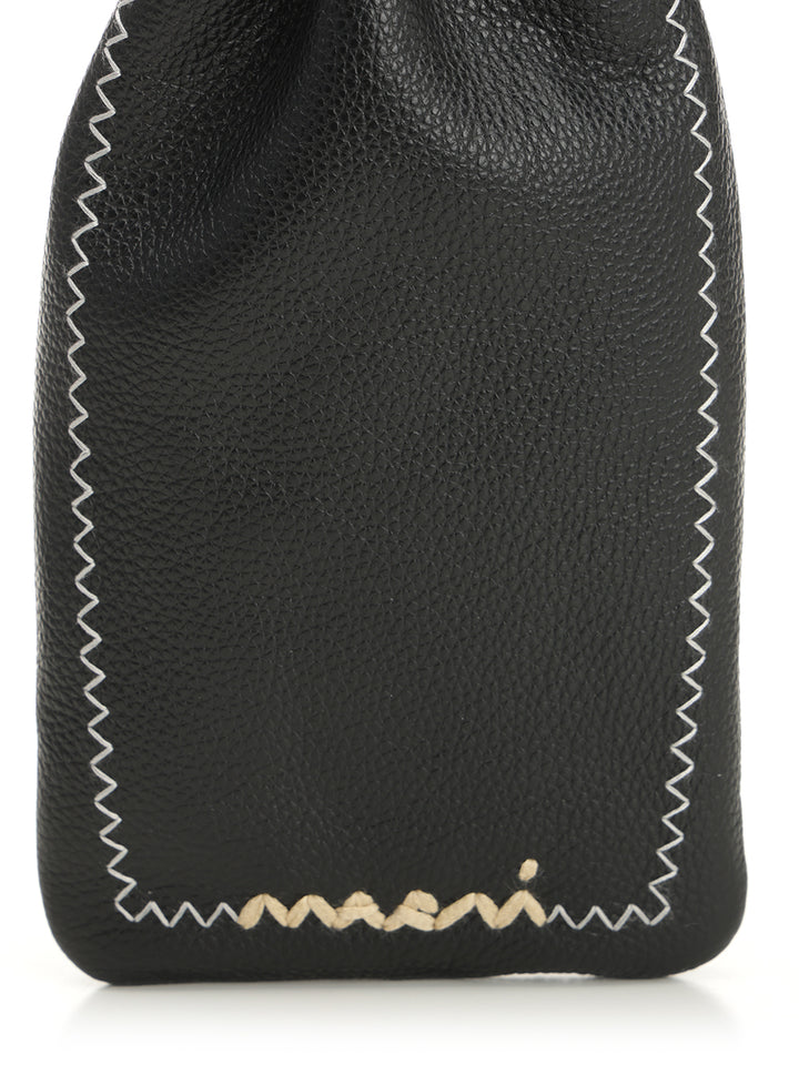 Marni Leather Phone Holder Handbags - Nero | 353d1614897c6a312459244f6d2fd77e7ee1e44d