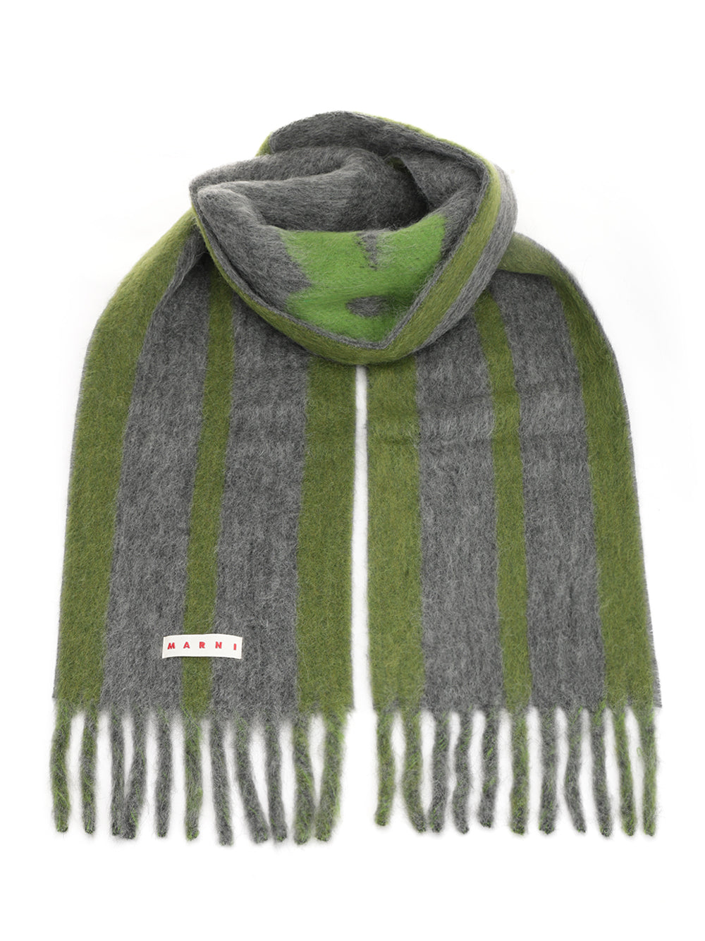 Marni Alpaca And Wool Scarf Scarves And Foulards - Grey | 779d508ac1de4d41a2074d61a4000ed7de7e1c49