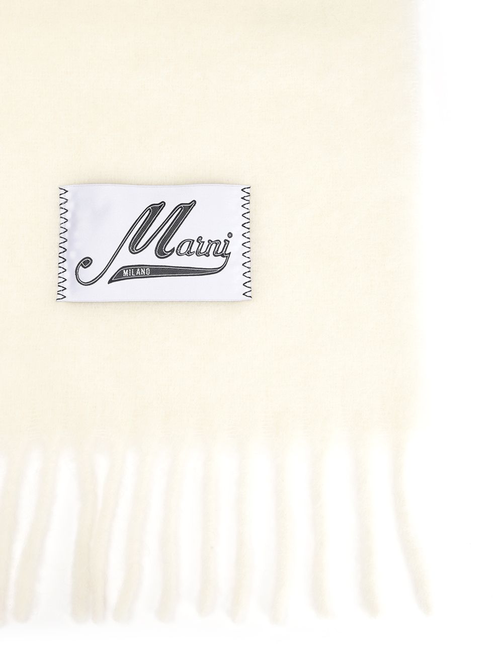 Marni Alpaca Scarf Scarves And Foulards - Bianco | 71dcd39a0f490a99f8e64cc33c99e533aa81b0e6