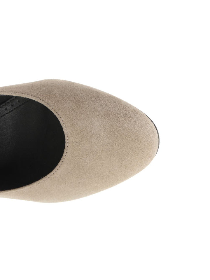 AlaÏA Suede Goatskin Decollete - Grey | dff864ce49669611f43009e87ad604a3370345e3