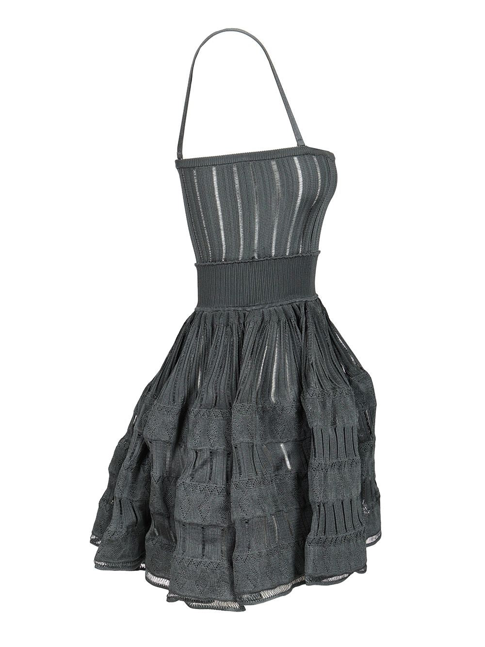 AlaÏA Crinoline Knitted Dress Abiti - Blu | 861a84979f52f9cb31c748c399c49d3269ac985e