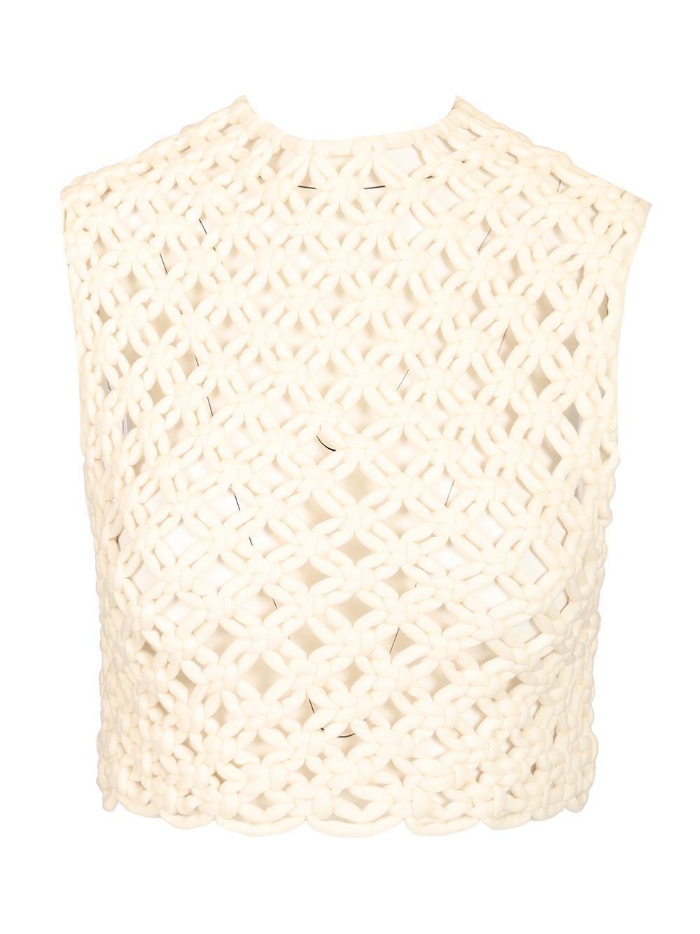 AlaÏA Knotted Top Top - Bianco | 5211b29f65595b3c7a2c565b8ffcce12b51aa054