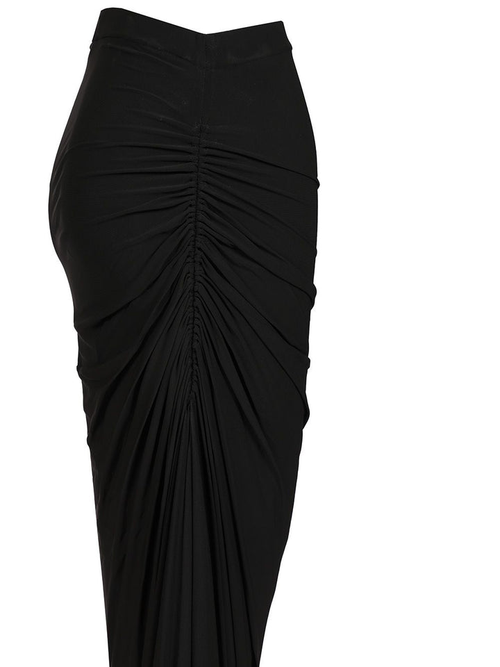 AlaÏA Long Draped Skirt Gonne - Nero | 0f377e06b4408324da9d38f46a9ca2a439d1200d