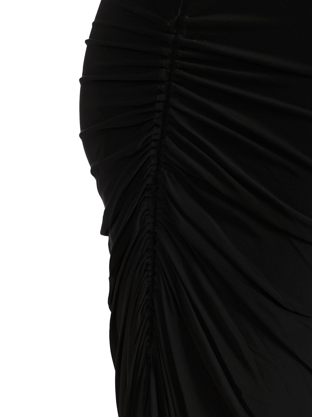 AlaÏA Long Draped Skirt Gonne - Nero | f236d891a4b31a8627bfffaa0b2babbe604f4a4a