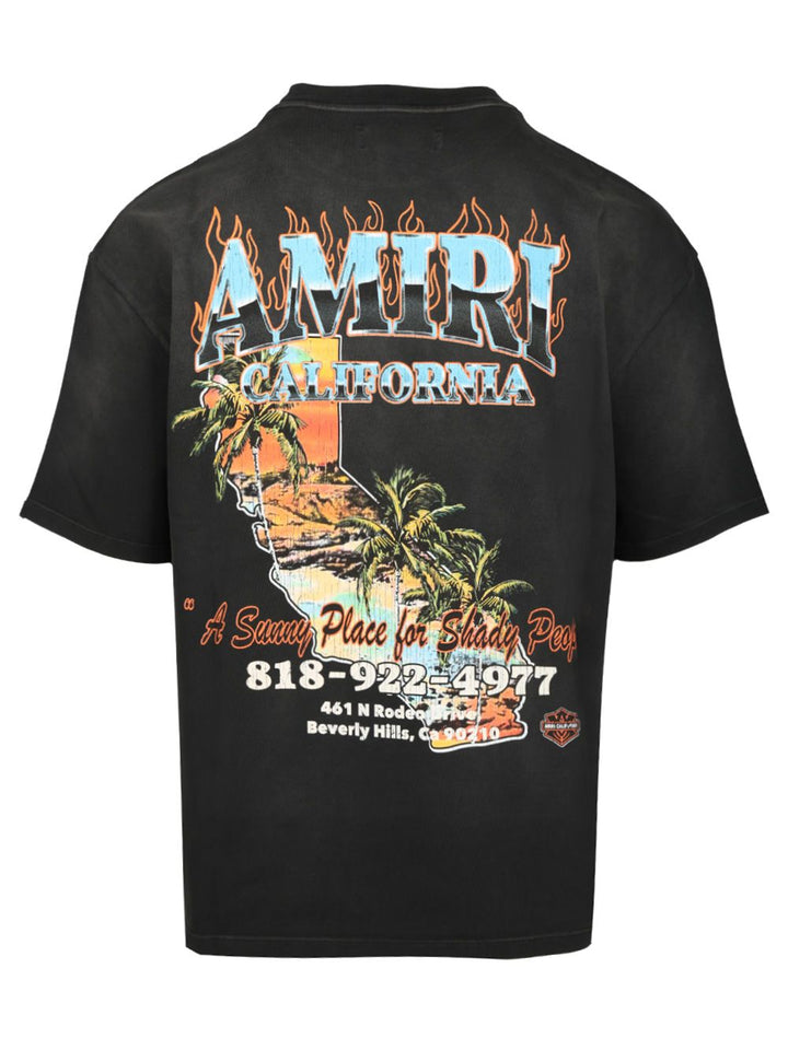 Amiri Amiri Sunny Place Oversized T-Shirt - Nero | eedc66bbb9cd6be1824abd0fa3db02c7c658b272