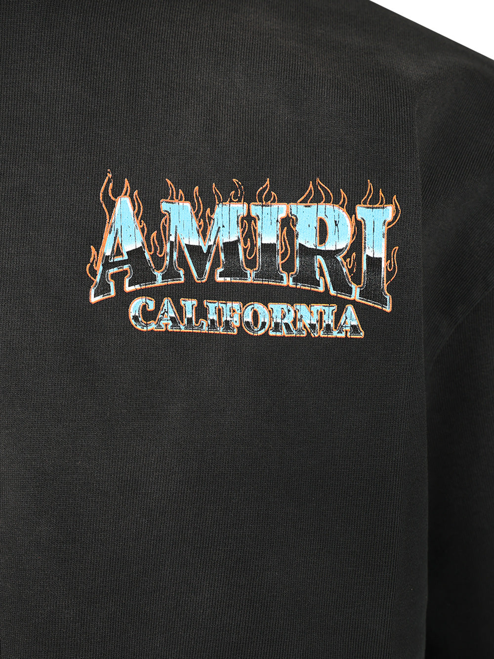 Amiri Amiri Sunny Place Oversized T-Shirt - Nero | adfc232ae3470c11a11418739944a297dd55acae