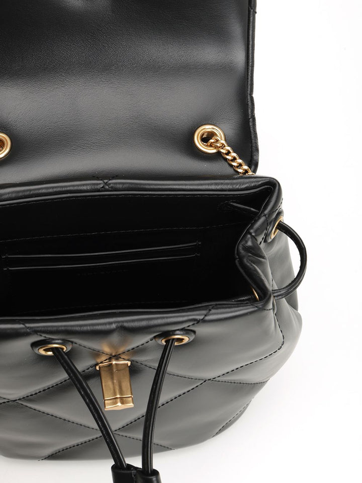 Tory Burch Kira Diamond Quilt Small Backpack Zaini e Valigie - Nero | a678d20814aafeec28eaddaeeebd45bd99306dbc