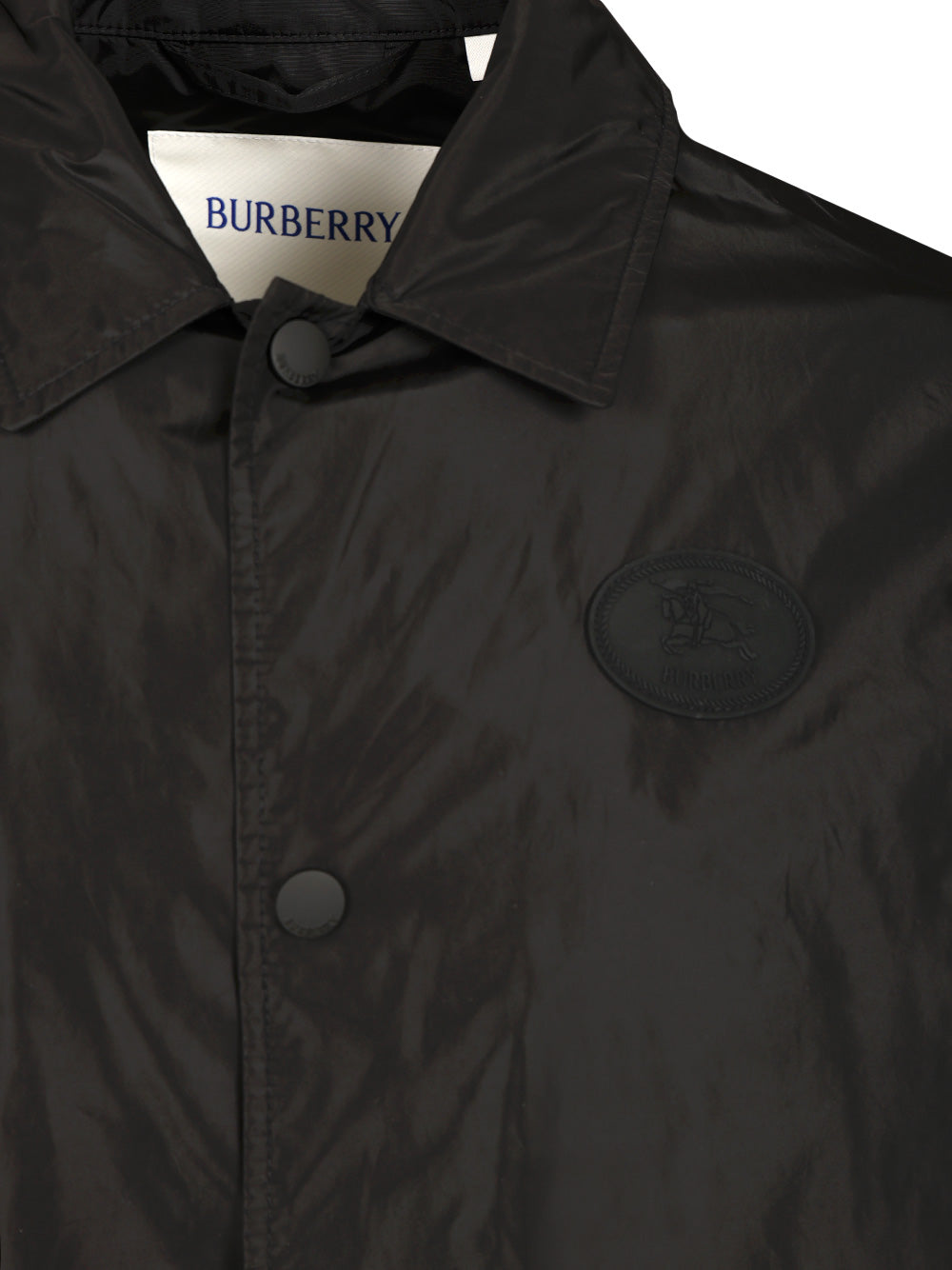 Burberry Burberry Knight Stamp Nylon Track Jacket Giacche - Nero | 81efac8329ce0deaae2b883b3e73dd9335be787c
