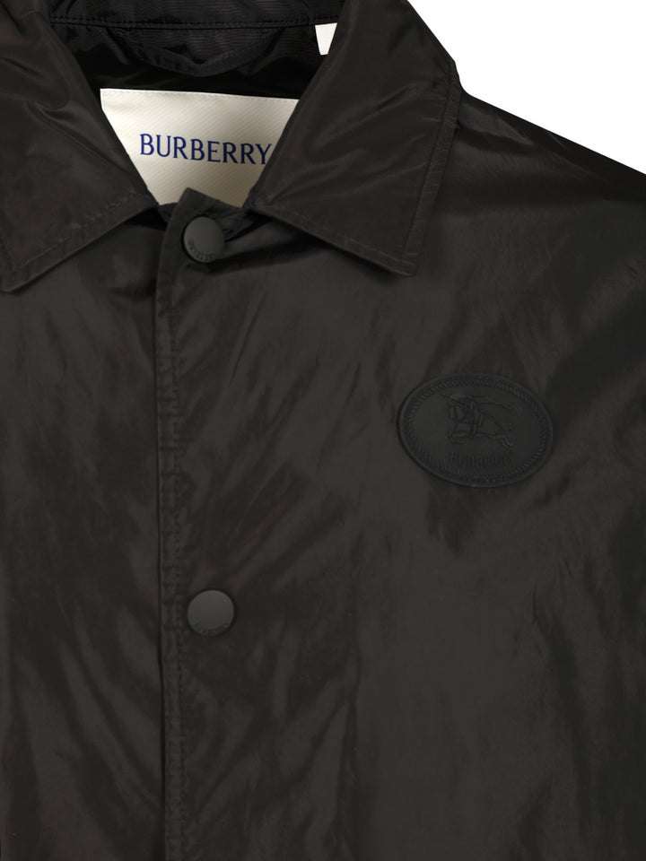 Burberry Burberry Knight Stamp Nylon Track Jacket Giacche - Nero | 81efac8329ce0deaae2b883b3e73dd9335be787c