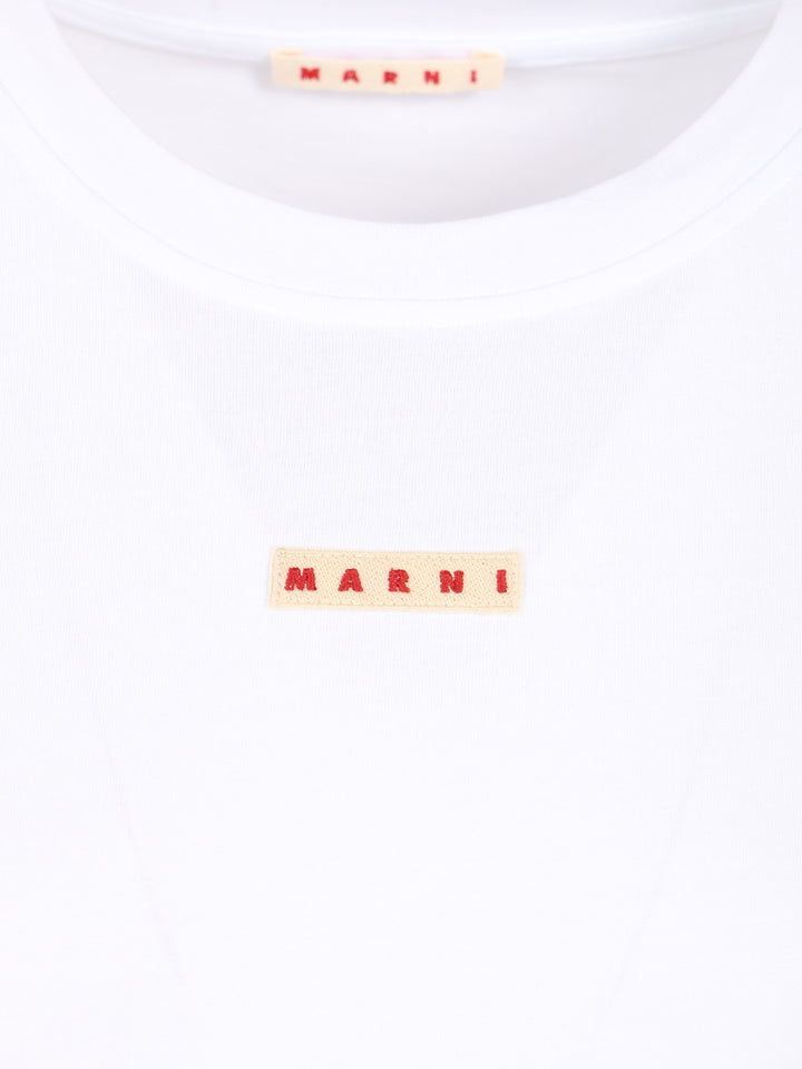 Marni Cotton T-Shirt - Bianco | df8b787f7ee72e2c9263dc9f4781a5fb62cc080a