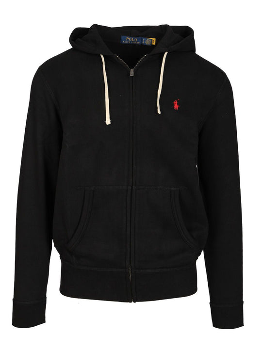 Cotton Blend Hoodie Sweatshirts Nero