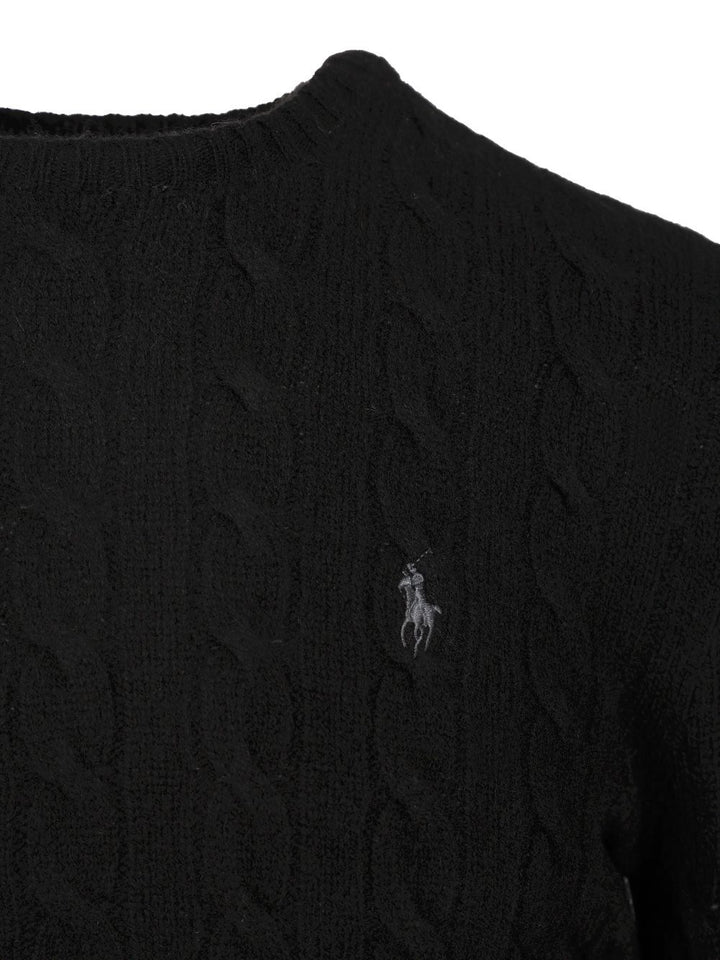 Polo Ralph Lauren Cable Knit Sweater Knitwear - Nero | 3c16794eced5467b47102a7ae62d0588175b0a50
