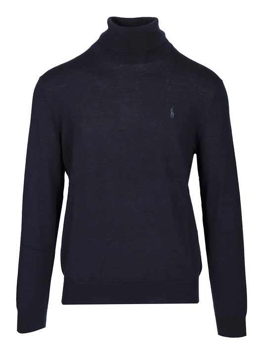 Turtleneck Sweater Knitwear Blu