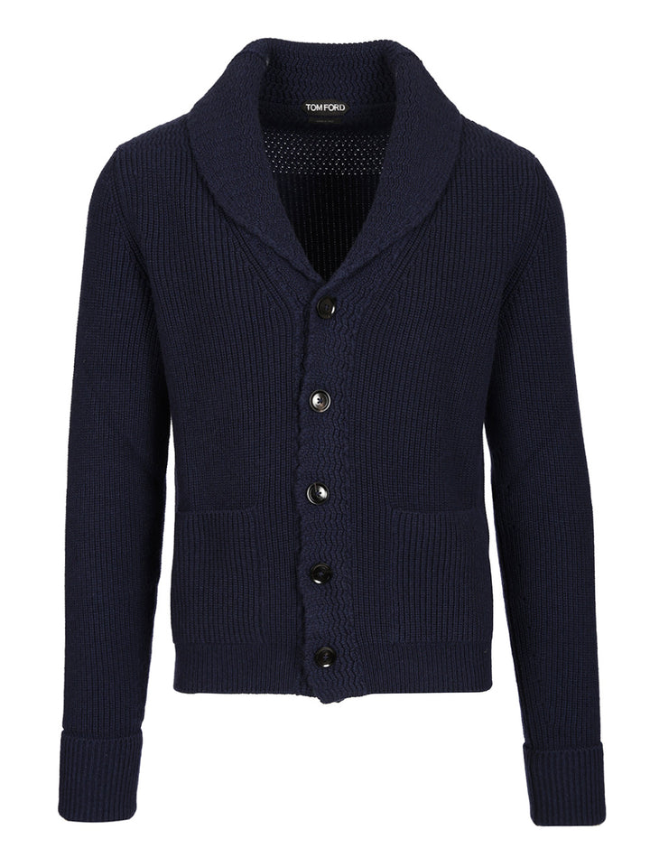 Tom Ford Cashmere Cardigan Knitwear - Blu | 676daddfe3b3b377739f22550a258699cf31a642