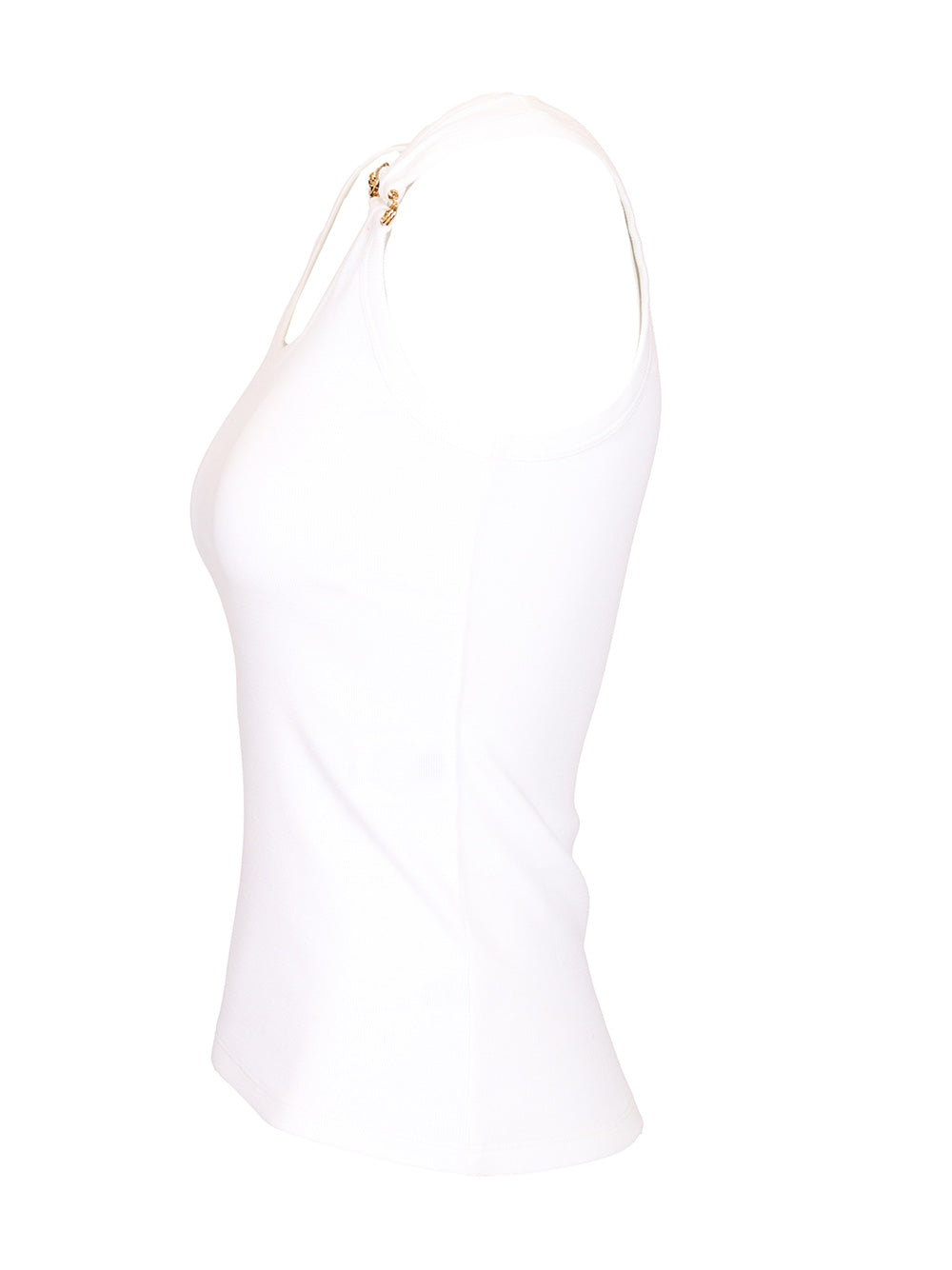 Versace Safety Pin Top - Bianco | 96d9f321dfc7f8b4d12e1edf982226bea1b92b10