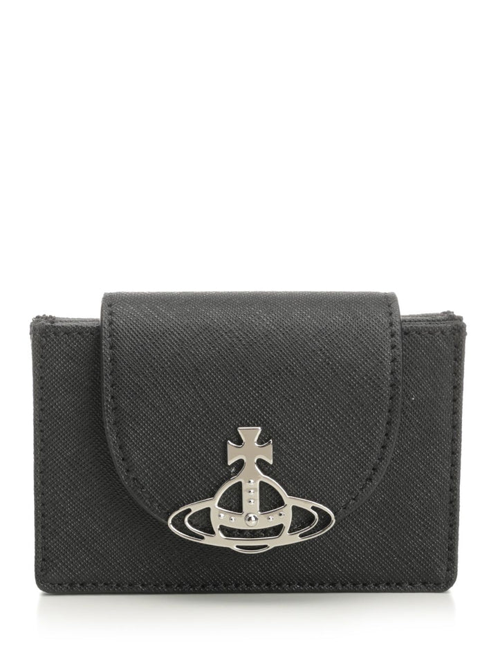 Vivienne Westwood Accordion Card Holder Small leather goods - Nero | d41bfd799fbae89f904449cf5264fb6900fc9c51
