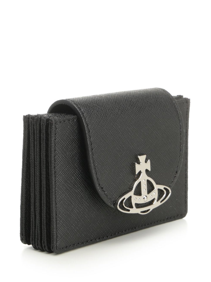 Vivienne Westwood Accordion Card Holder Small leather goods - Nero | 5454068359eb24a7de515ac3e6462eaf94a37689