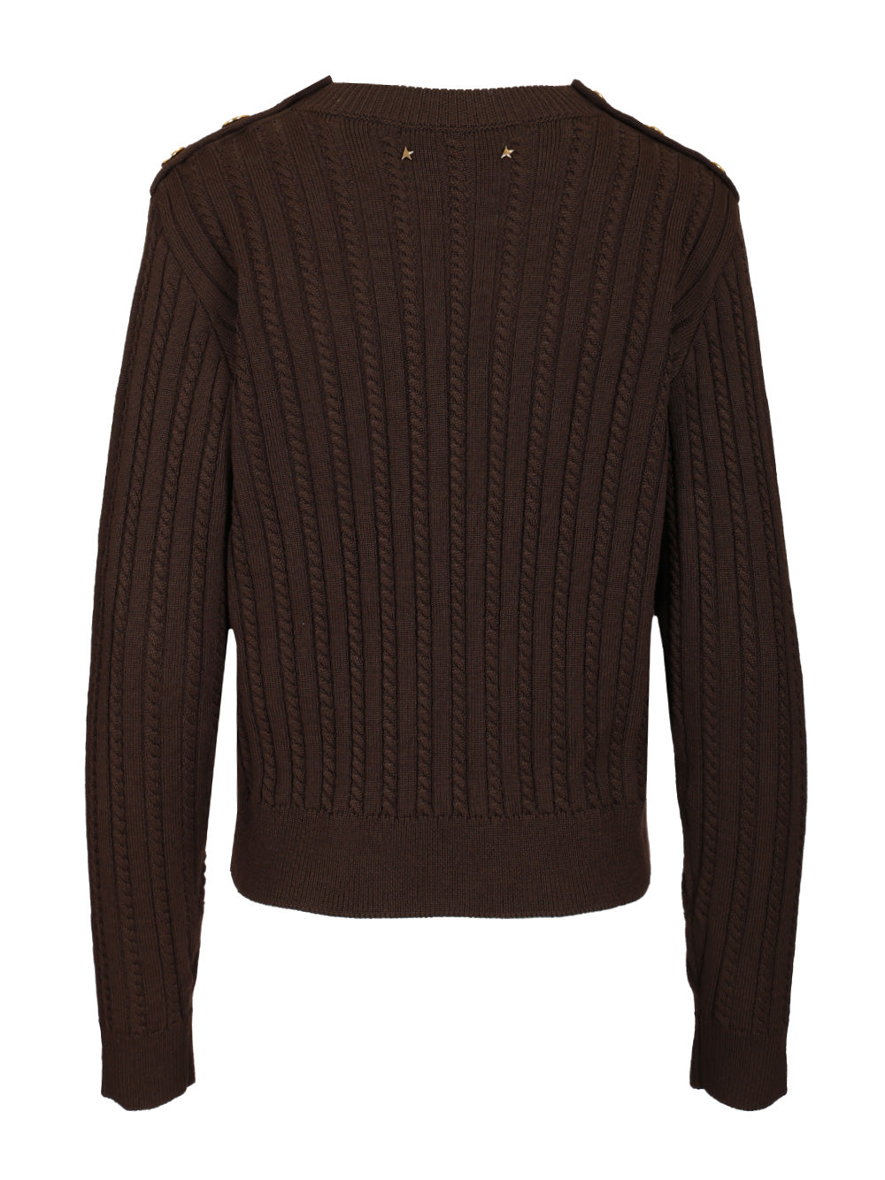 Golden Goose Deluxe Brand Cable-Knit Sweater Knitwear - Marrone | 827bd14ee2cf35790fffc86aedffcf5ba9cd705b