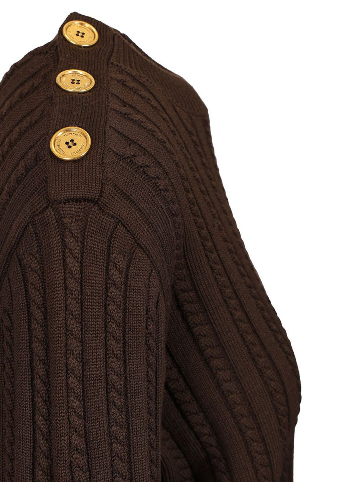 Golden Goose Deluxe Brand Cable-Knit Sweater Knitwear - Marrone | de0ee8fcedbf8202f7a69d495c31856144d27745