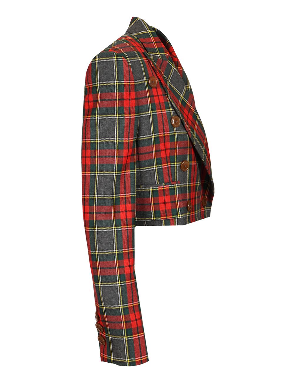 Vivienne Westwood Tartan Cropped Blazer Giacche - Multicolor | 27f8e115c3fa16e2ee0565351ad6c63711447ada