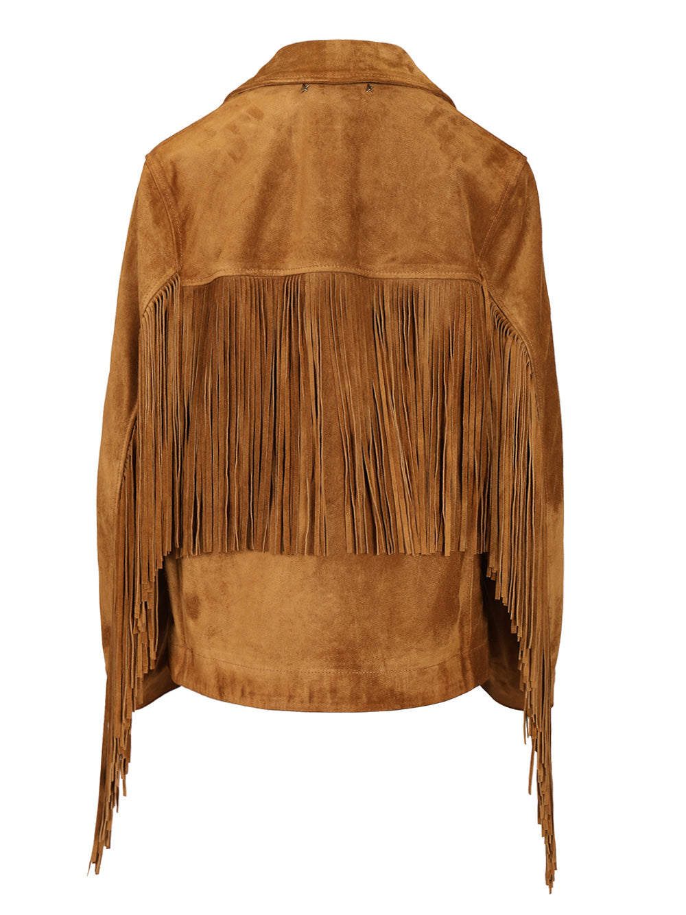 Golden Goose Deluxe Brand Suede Jacket With Fringes Giacche - Marrone | a6e43d42b1eb810ac0d1758b31f4d52a0f9b065a