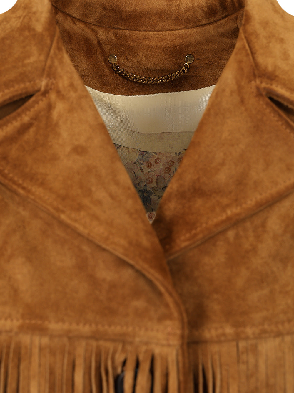 Golden Goose Deluxe Brand Suede Jacket With Fringes Giacche - Marrone | d4474e4b6a93a9e3c476cce5aed595c0c388bcc9