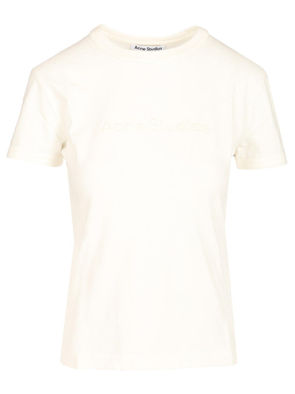 Acne Studios Organic Cotton T-Shirt - Bianco | 35c0fd0b017aa1823a620e87b8800787a2500ee2
