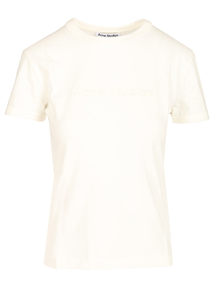 Acne Studios Organic Cotton T-Shirt - Bianco | 35c0fd0b017aa1823a620e87b8800787a2500ee2