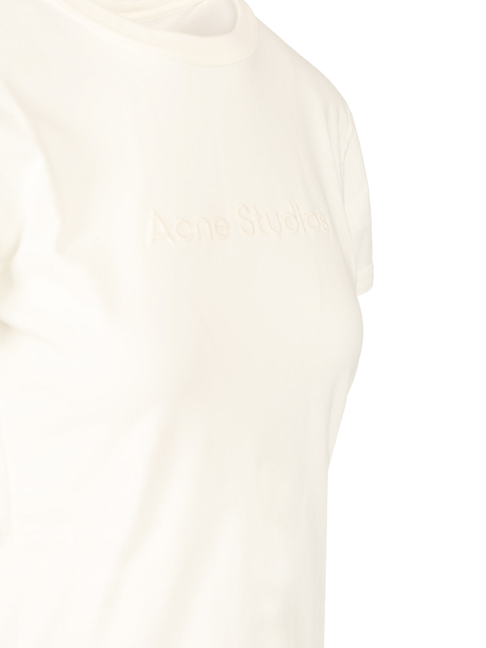 Acne Studios Organic Cotton T-Shirt - Bianco | 7f1833b75a85801b52656e712ea74f6525090b14