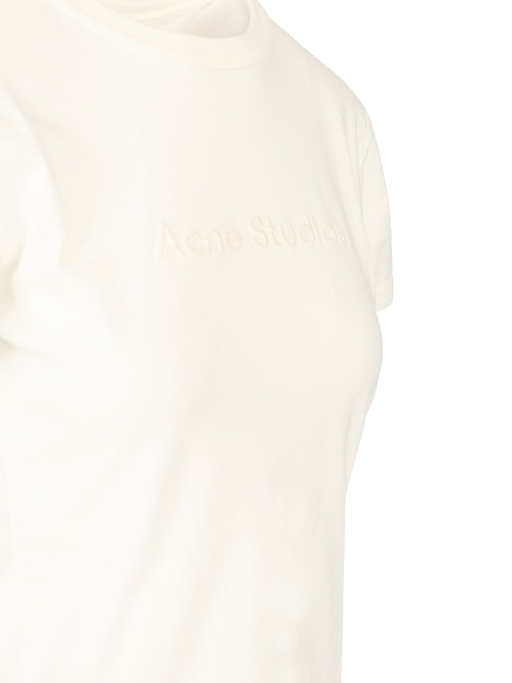 Acne Studios Organic Cotton T-Shirt - Bianco | 7f1833b75a85801b52656e712ea74f6525090b14