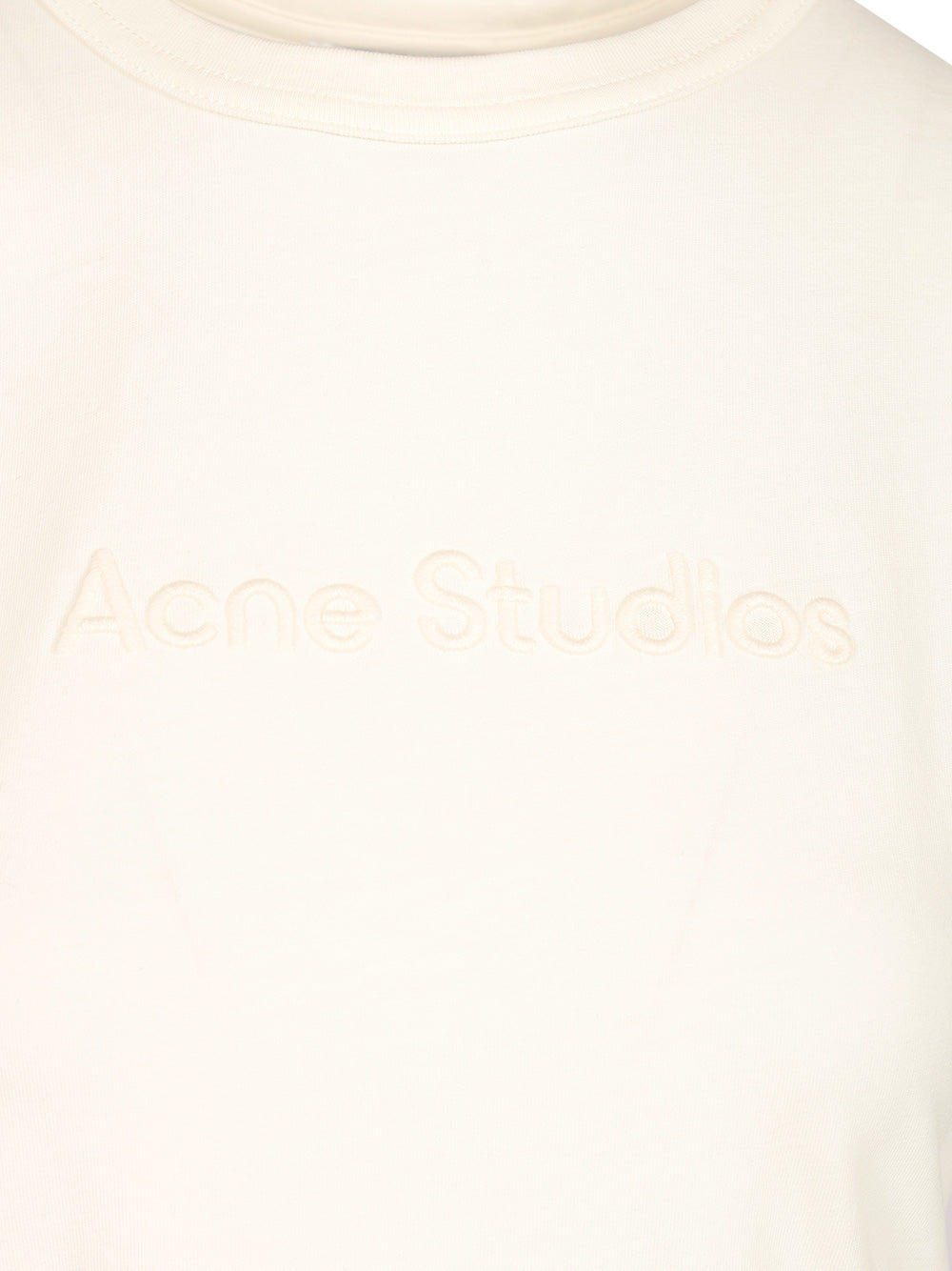 Acne Studios Organic Cotton T-Shirt - Bianco | 5109aea05f0febef84fdc0c4470ace172a85e555