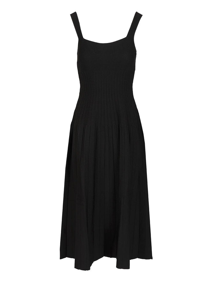 Staud Ellison Midi Dress Abiti - Nero | 2f0b3e473a787dce49e042b87372adfcb55b71bc