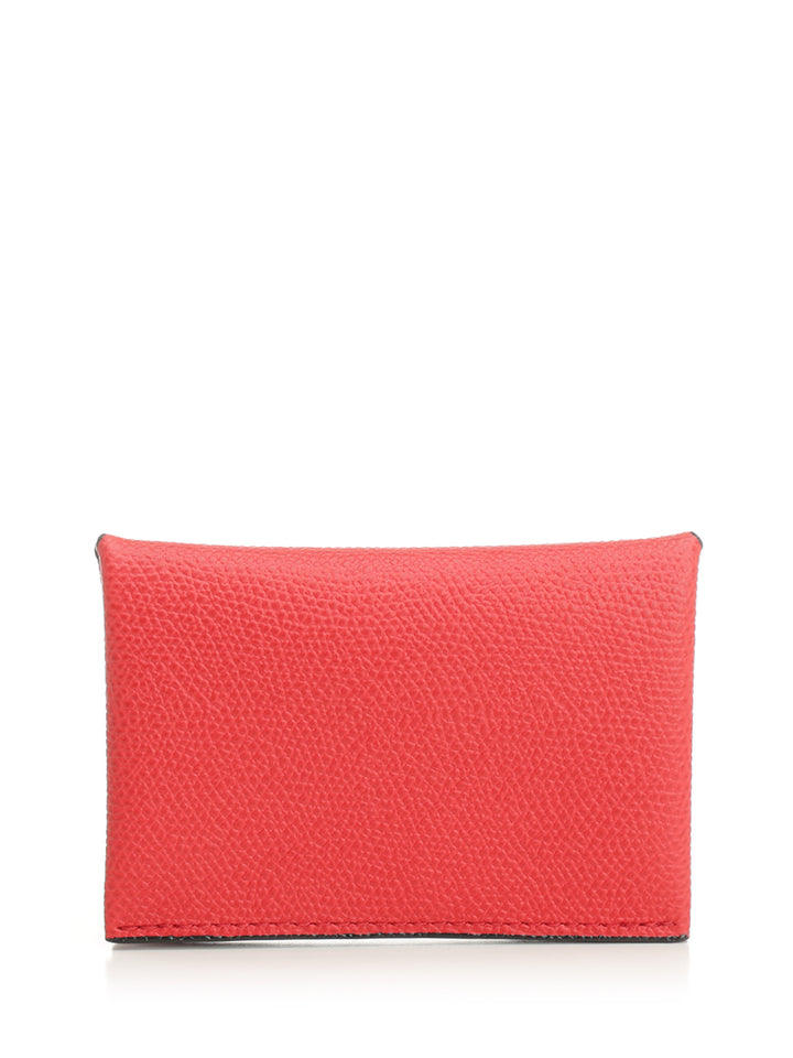 Valextra Button Card Holder Wallets - Rosso | 170c6be58a9b7690a02b3e9432c4ec460f69b73f