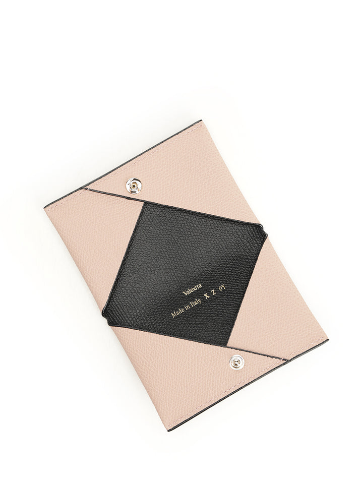 Valextra Button Card Holder Wallets - Rose | cc943fe462f2a6d8fabf29df19e53f8a2bd6134c