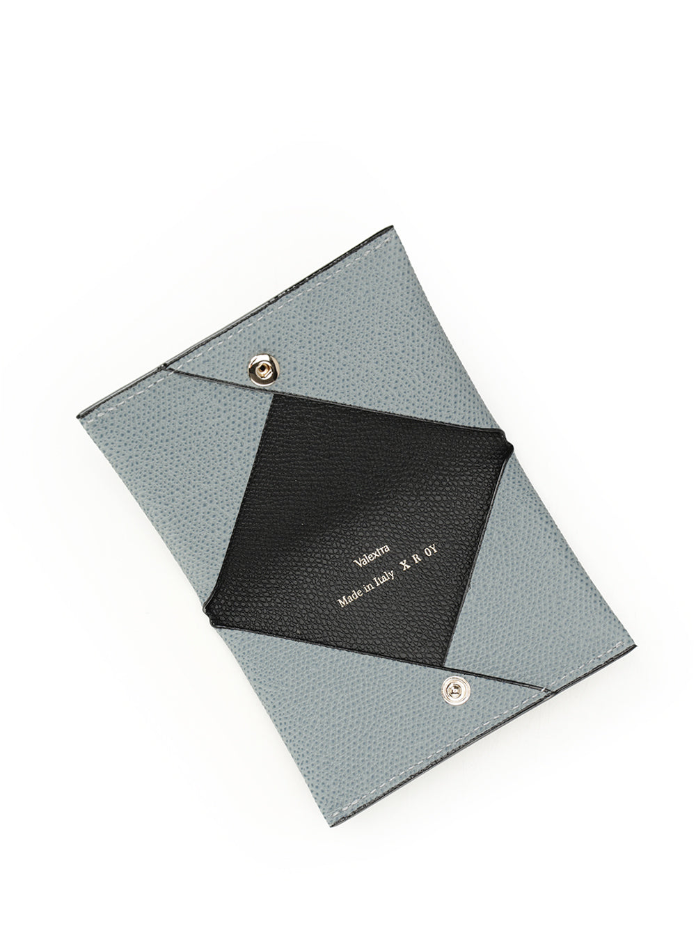 Valextra Button Card Holder Wallets - Light blue | f96f78a2e80169b58b95eda0f3cd80ff166255c5