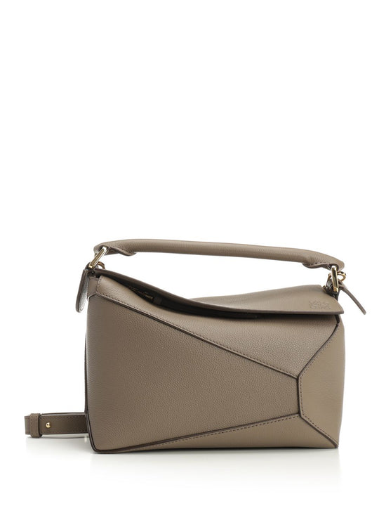 Puzzle Edge Handbags Grey