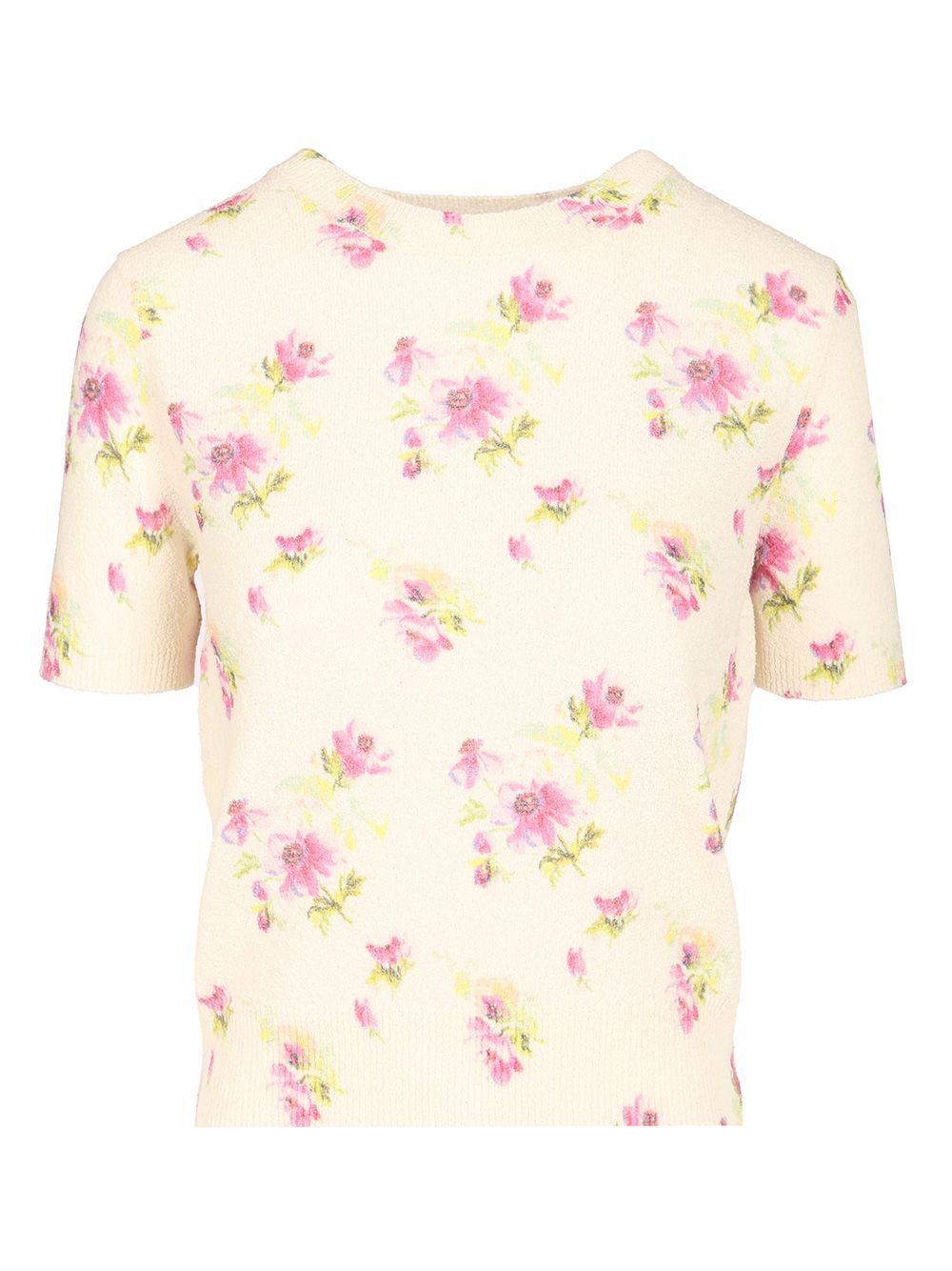 Loewe Short-Sleeved Sweater Knitwear - Beige | 4f45014422d3adef2ad701225af713ddecf8d048