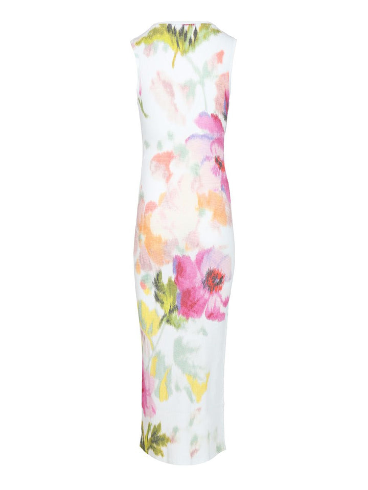 Loewe Ribbed Cotton And Silk Dress Abiti - Blu | 7ad5263d15f3e0ab665f98e2c5ff8cf2501c4bea