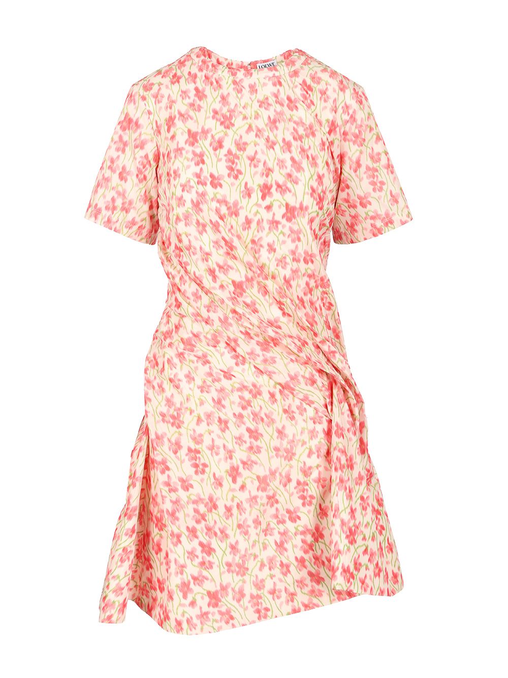 Loewe Silk Blend Taffeta Dress Abiti - Rose | 6e19a0d62d412271f0414bc4427322311f53007a