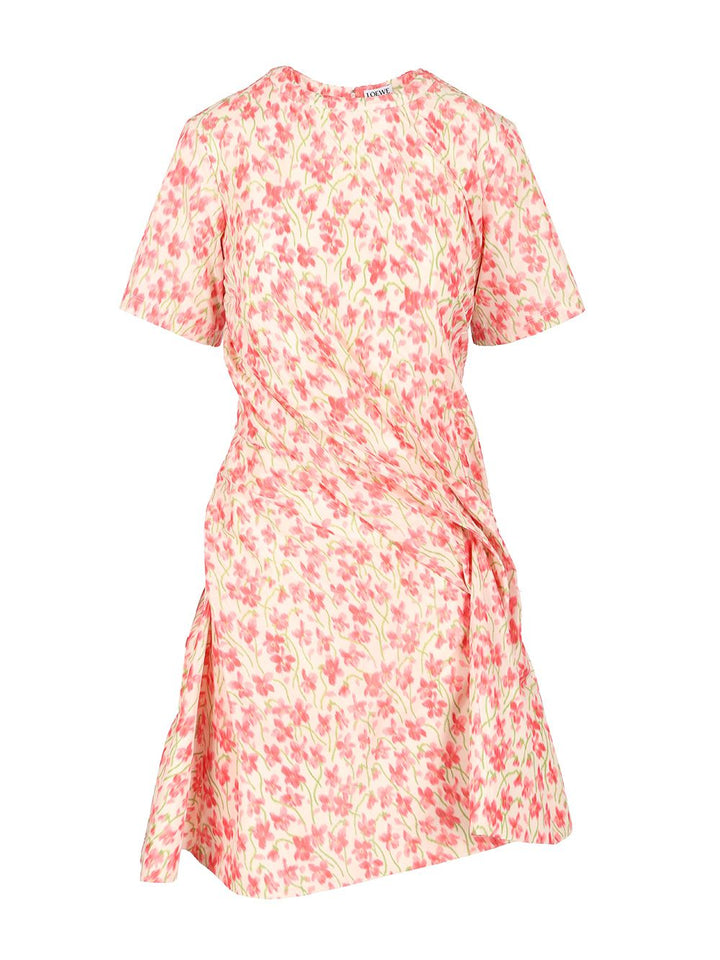 Loewe Silk Blend Taffeta Dress Abiti - Rose | 6e19a0d62d412271f0414bc4427322311f53007a