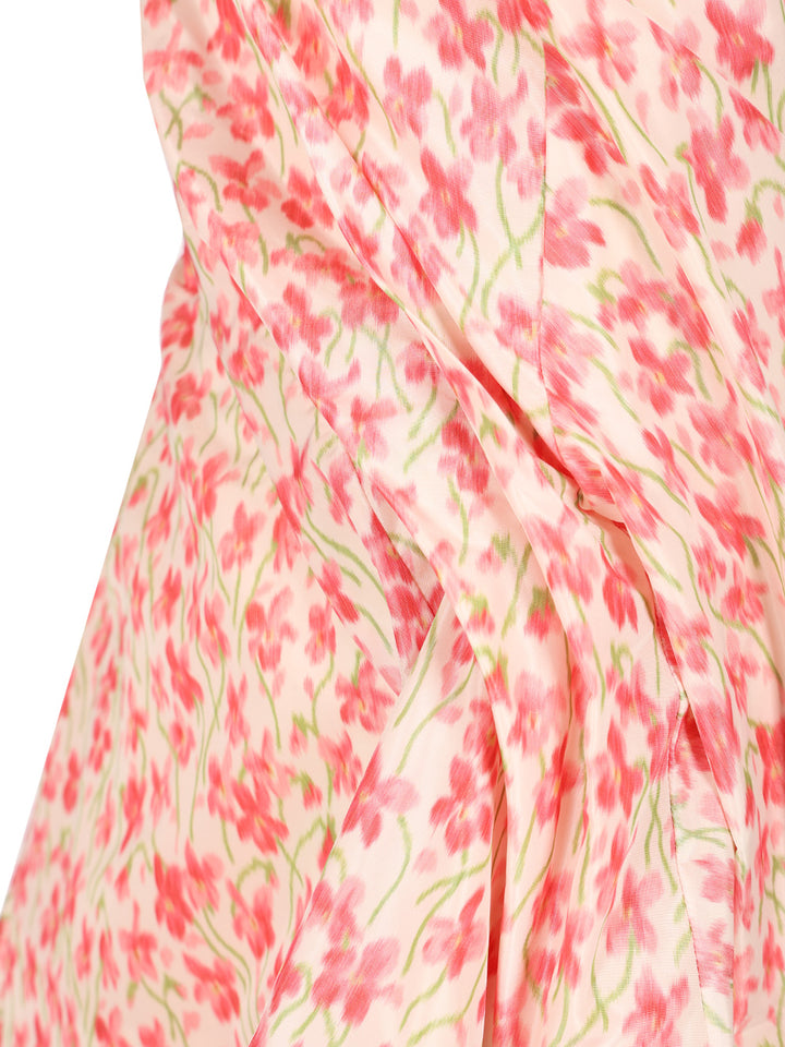 Loewe Silk Blend Taffeta Dress Abiti - Rose | ff205037b5bafd844bbddb7e2b038c3e4e531fee