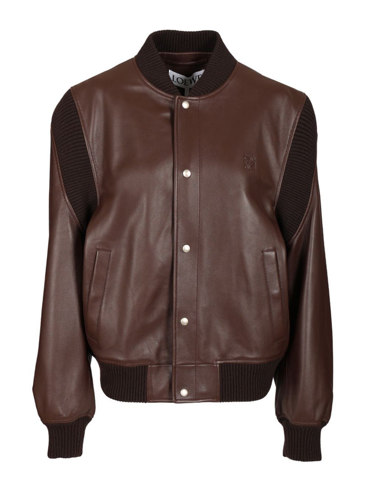 Loewe Lambskin Jacket Giacche - Marrone | fca29c6869b102cb3d5f29859a739acec0fa4f93