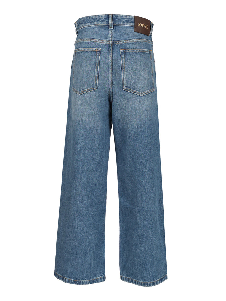 Loewe Cotton Denim Jeans - Blu | 69b8678ebf222e191fbd52c30235cac681e017d8