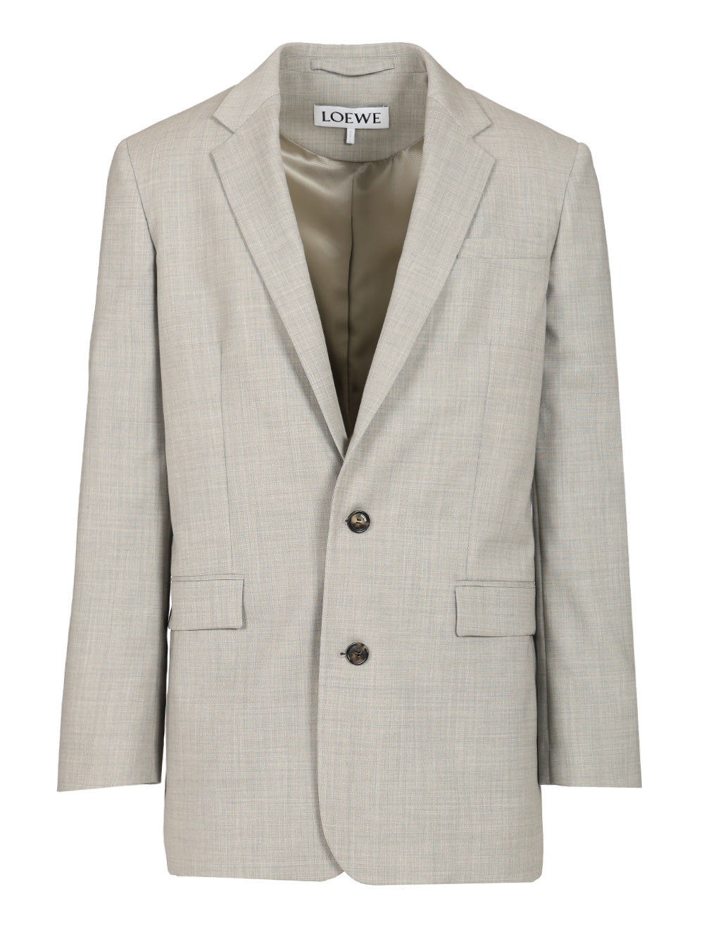 Loewe Single-Breasted Tailored Jacket Giacche - Grey | 1d829409d07a2af2d7d9524153850735e6a07f7d