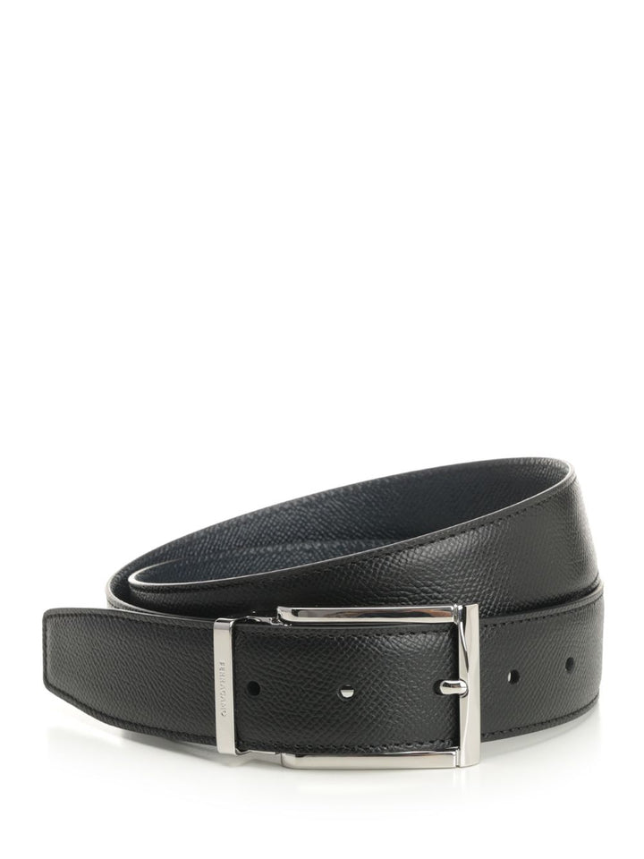 Ferragamo Reversible Leather Belt Cinture - Nero | b81ba7ea7d88e8dffda30bddd85db6d7d10af8dc