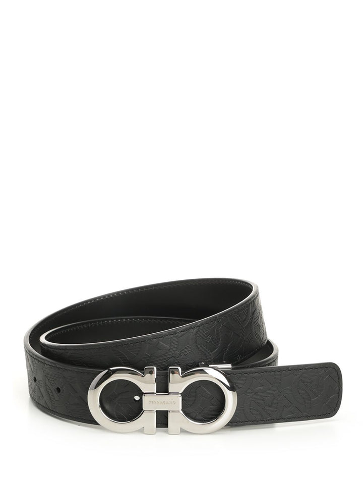 Ferragamo Reversible Leather Belt Cinture - Nero | a07fbd92b94652c622b554446782926e692a8e93