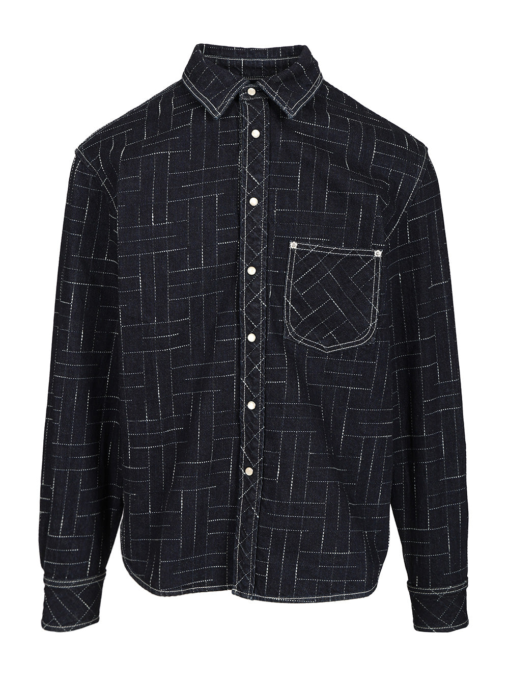 Kenzo Weave Shirts - Blu | 4b0659ce53764e779720ca82b737a1a8f3c7f4df