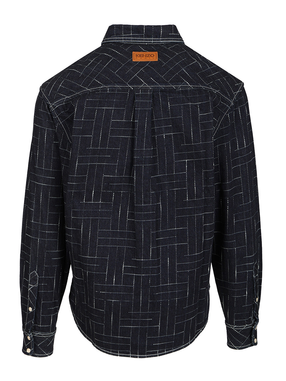 Kenzo Weave Shirts - Blu | 54770e592a5733f8f5b80c9cb73bfc4ab4a8dce1