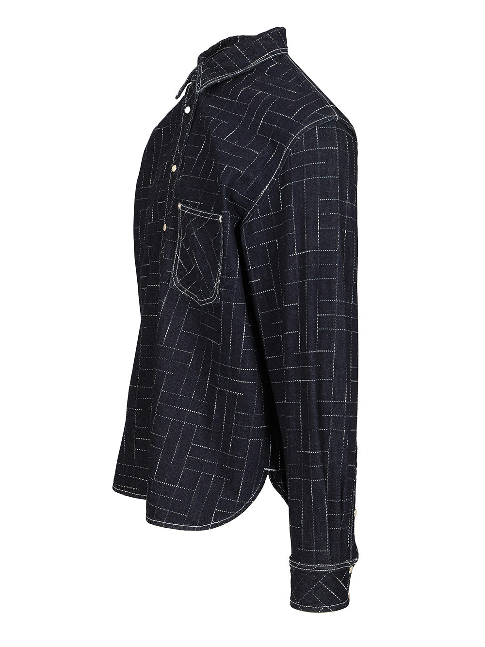 Kenzo Weave Shirts - Blu | 2b4ac6a6afe1bd217a41ed22e251189d025ddf4e