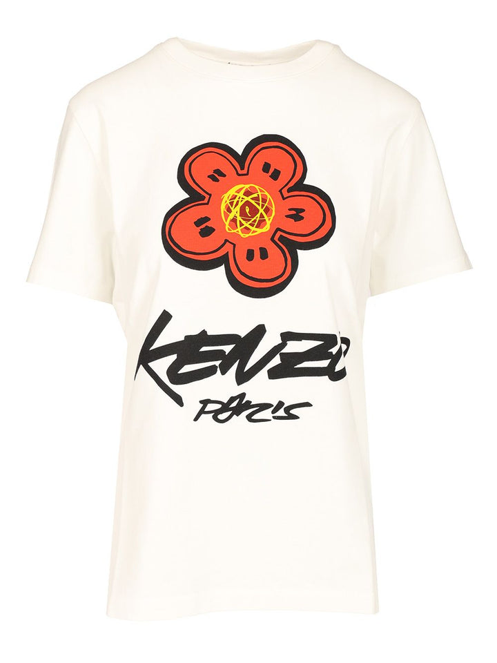 Kenzo Kenzo Future T-Shirt - Bianco | c6079d6580fe2d65f3a907992f1f94ad3b243bca